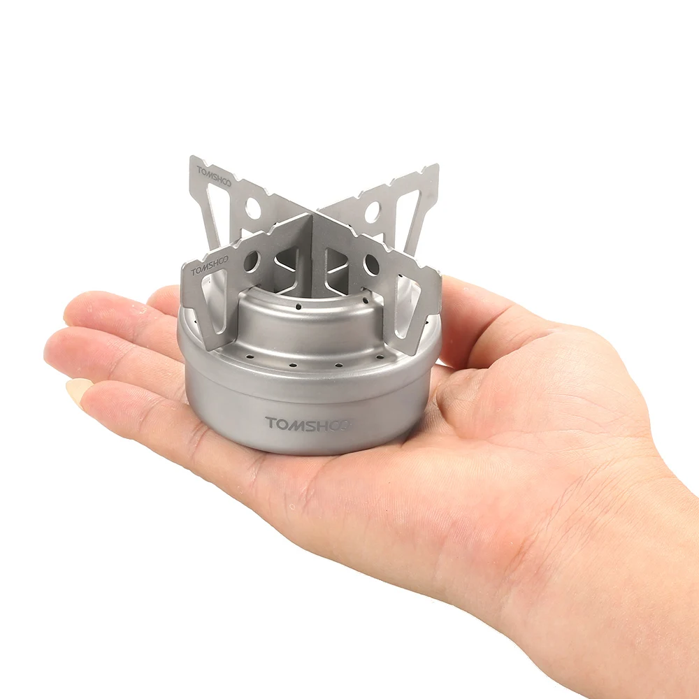 TOMSHOO Mini Titanium Alcohol Stove & Rack Combo Set Portable Camping Alcohol Stove with Cross Stand Stove Support Stand
TOMSHOO Mini Titanium Alcohol Stove & Rack Combo Set Portable Camping Alcohol Stove with Cross Stand Stove Support Stand