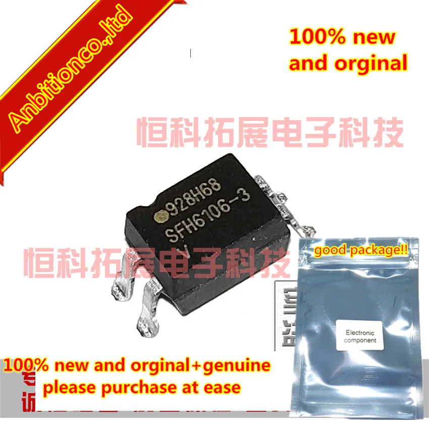 10pcs 100% new original SFH6106-3 SFH6106-3T SOP4 Optocoupler, Phototransistor Output, High Reliability, 5300 VRMS in stock
10pcs 100% new original SFH6106-3 SFH6106-3T SOP4 Optocoupler, Phototransistor Output, High Reliability, 5300 VRMS in stock