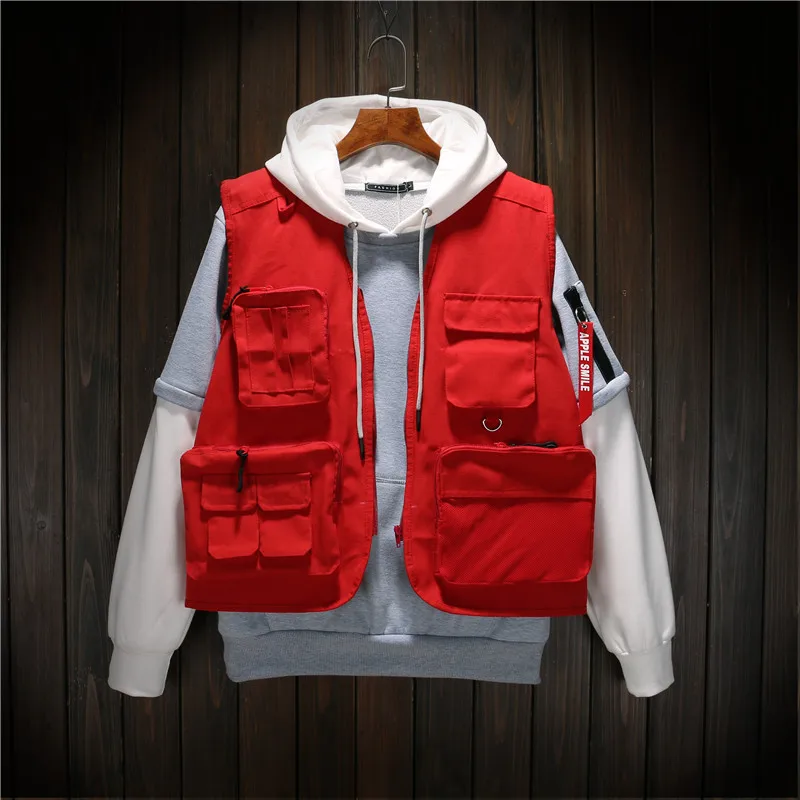 Spring Autumn Man Vests Military Tactical Hunting Multi Pocket Vest Director Volunteer Uniform Mens Sleeveless Jacket
Spring Autumn Man Vests Military Tactical Hunting Multi Pocket Vest Director Volunteer Uniform Mens Sleeveless Jacket