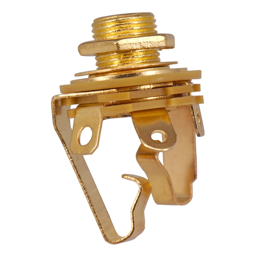 1/4' 6.35mm Jack Socket Stereo Output Connector for Electric Guitar Bass Pick-up Gold
1/4' 6.35mm Jack Socket Stereo Output Connector for Electric Guitar Bass Pick-up Gold