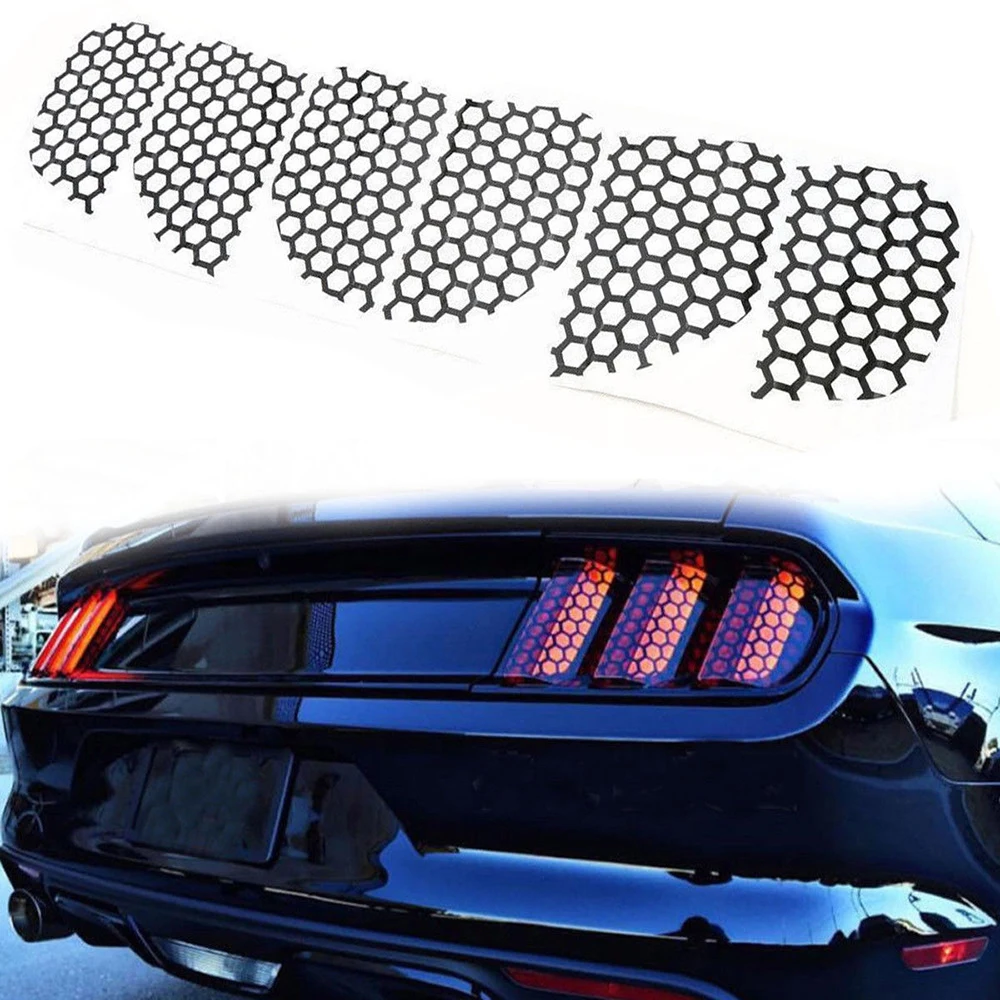 6Pcs/set Honeycomb Shaped Stickers Cover Car Rear Tail Light Cover Decoration for Ford Mustang Car-styling
6Pcs/set Honeycomb Shaped Stickers Cover Car Rear Tail Light Cover Decoration for Ford Mustang Car-styling