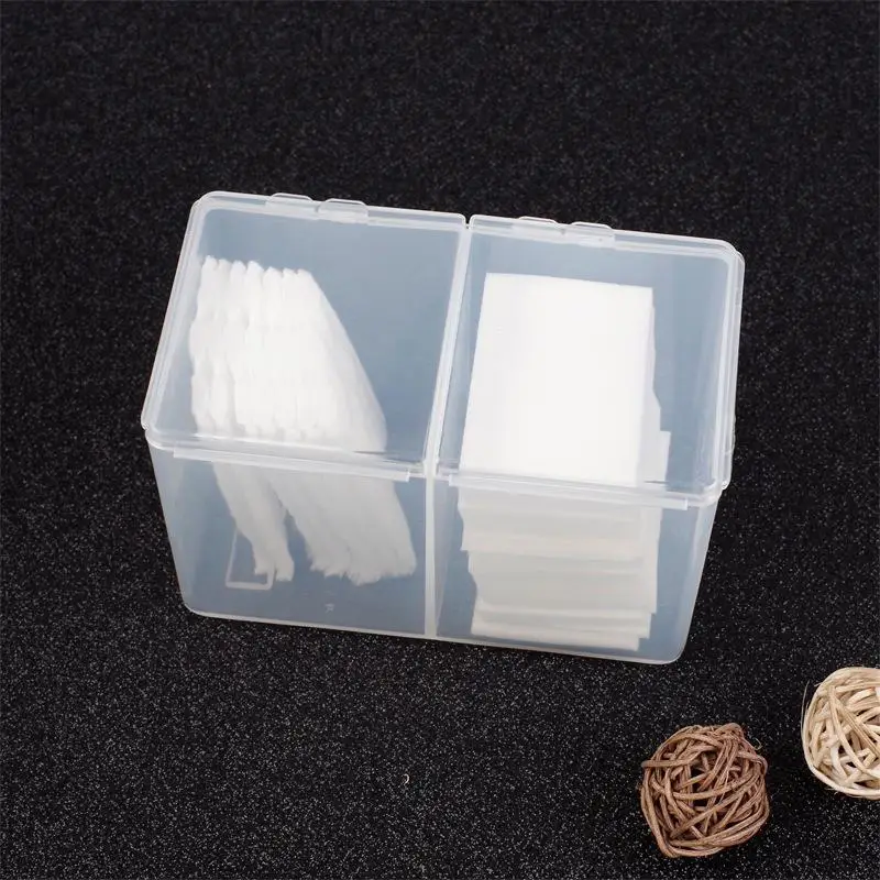 Lemonbest 2 Compartments Clear Nail Art Gel Polish Remover Cleaning Cotton Pad Swab Container Organizer Holder Storage Box
Lemonbest 2 Compartments Clear Nail Art Gel Polish Remover Cleaning Cotton Pad Swab Container Organizer Holder Storage Box
