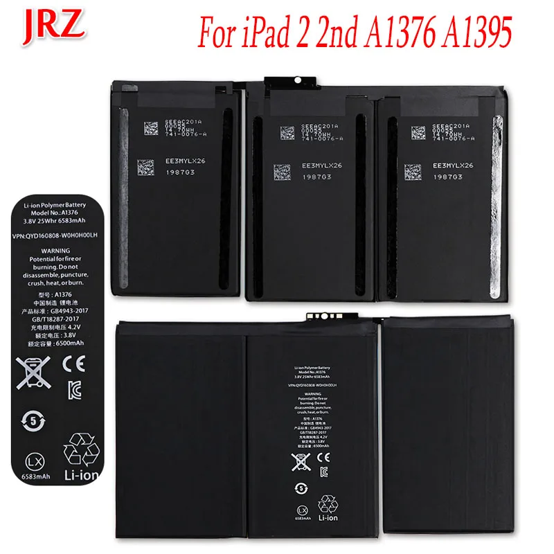 DyGod 6500mAh для iPad 2 2nd A1376 A1395 0 цикл батарея Замена батареи ноутбука|Батареи планшетов