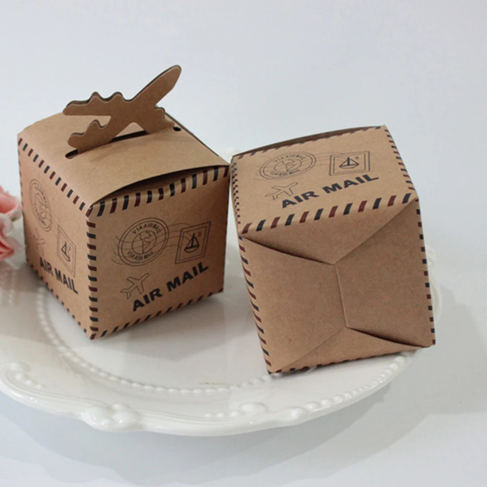 50Pcs Creative Vintage Kraft Paper Aircraft Candy Boxes Gift Boxes for Wedding Bridal Party Decoration
50Pcs Creative Vintage Kraft Paper Aircraft Candy Boxes Gift Boxes for Wedding Bridal Party Decoration