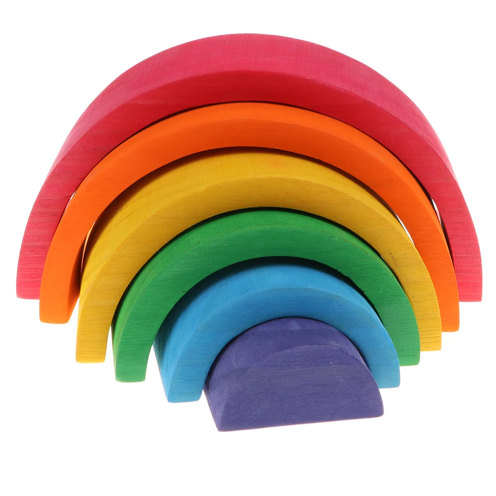 Montessorri Rainbow Wooden Stacking Rings Arch Blocks Balance Game Kids Educational Toy Play Activity
Montessorri Rainbow Wooden Stacking Rings Arch Blocks Balance Game Kids Educational Toy Play Activity