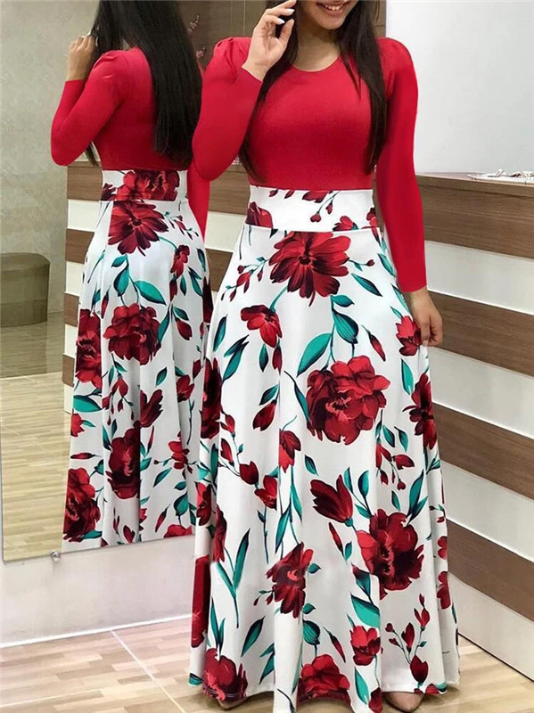 New Women's Floral Long Sleeve Cocktail Evening Party Long Maxi Beach Sundress Fool Length Empire
New Women's Floral Long Sleeve Cocktail Evening Party Long Maxi Beach Sundress Fool Length Empire
