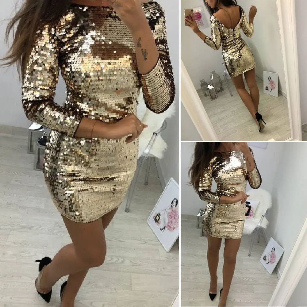 Fashion Brand Newest Ladies Formal Party Sexy Sequin Clubwear Bodycon Short Mini Dress Skinny Long Sleeve Slim Hot Dresses
Fashion Brand Newest Ladies Formal Party Sexy Sequin Clubwear Bodycon Short Mini Dress Skinny Long Sleeve Slim Hot Dresses