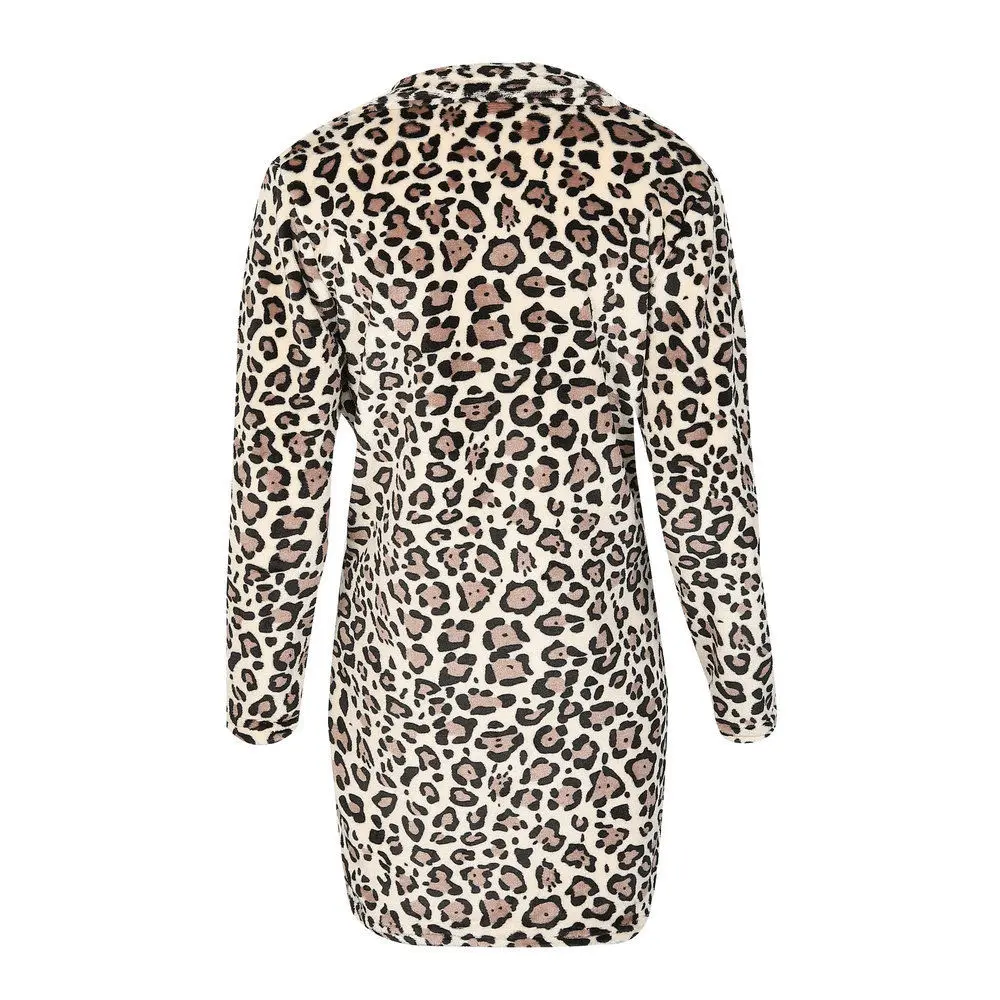 Winter Womens Warm Fur Leopard Jacket Pattern Lapel Collar Coat Mid Long Parka Casual Outwear Warm Clothes Women
Winter Womens Warm Fur Leopard Jacket Pattern Lapel Collar Coat Mid Long Parka Casual Outwear Warm Clothes Women