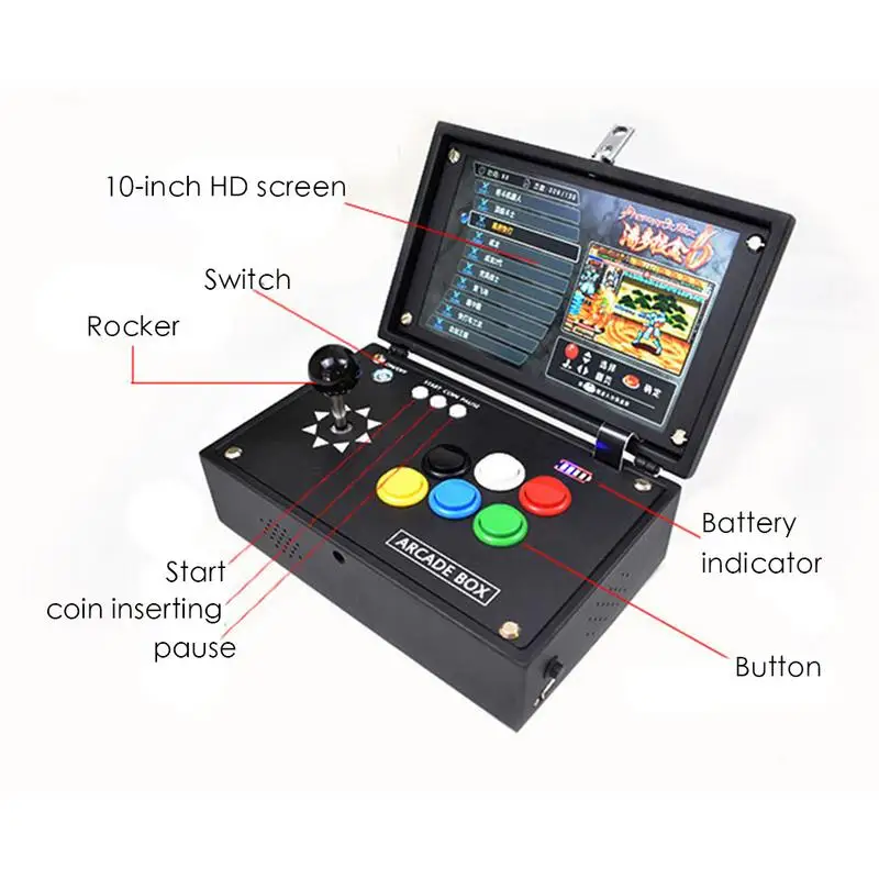 10-Inch Game Machine Portable Mini Portable Home Console Flip Arcade 3D Moonlight Treasure Box Japanese Pandora Case
10-Inch Game Machine Portable Mini Portable Home Console Flip Arcade 3D Moonlight Treasure Box Japanese Pandora Case