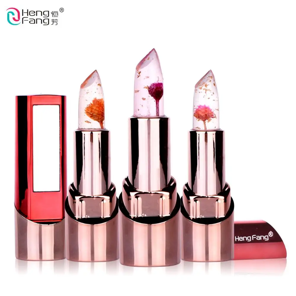 HengFang Lips Makeup Gold Flower Lipstick 3 Fruit Flavors Temperature Changed Lip Balm Moisturizer Jelly Lips Health 3.5g #H9302
HengFang Lips Makeup Gold Flower Lipstick 3 Fruit Flavors Temperature Changed Lip Balm Moisturizer Jelly Lips Health 3.5g #H9302