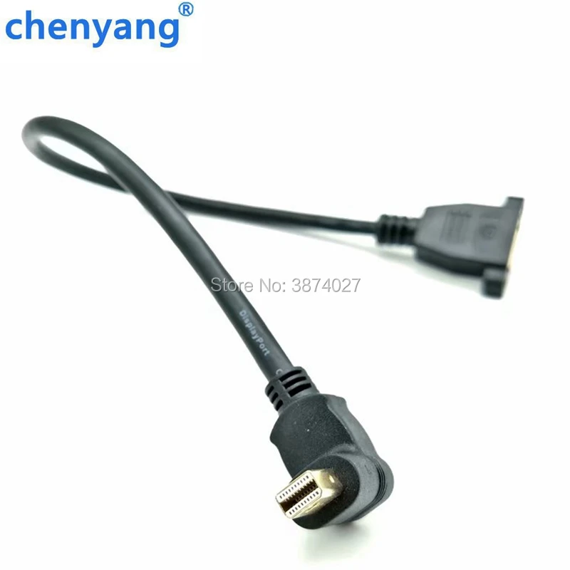Мини DP позолоченный вверх & Вниз влево вправо локоть мужчина displayport мастер с двумя