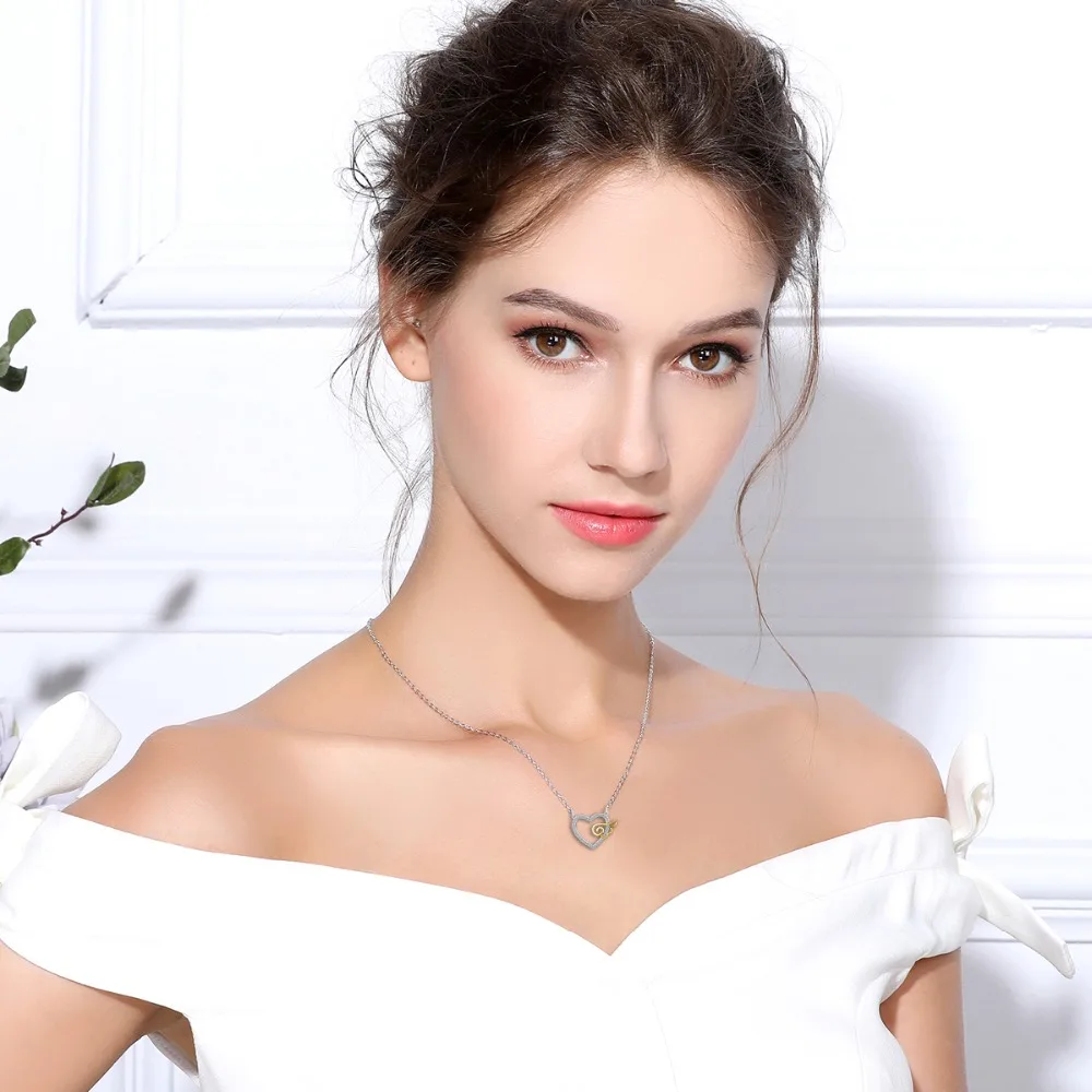 EUDORA 925 Sterling Silver Guardian Angel Love Heart Pendant Necklace For Women Fine Jewelry Girl Birthday Perfect Gift D256
EUDORA 925 Sterling Silver Guardian Angel Love Heart Pendant Necklace For Women Fine Jewelry Girl Birthday Perfect Gift D256