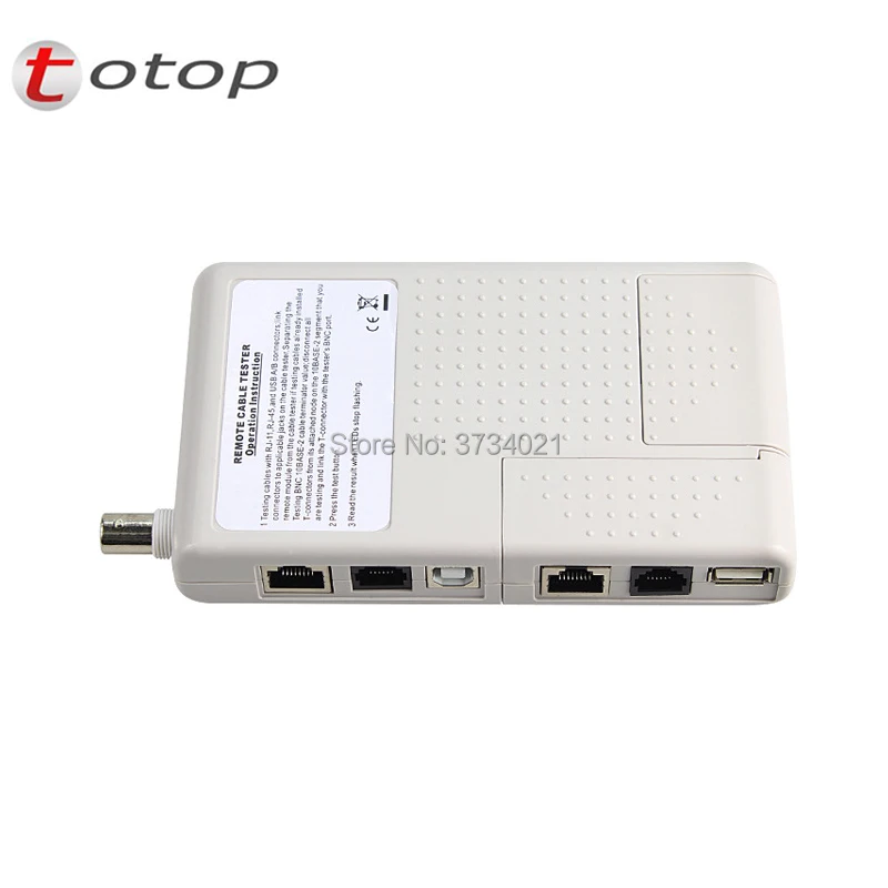 Тестер сетевых кабелей RJ-45 RJ-11 USB и BNC дистанционного Кабельный тестер для UTP STP LAN