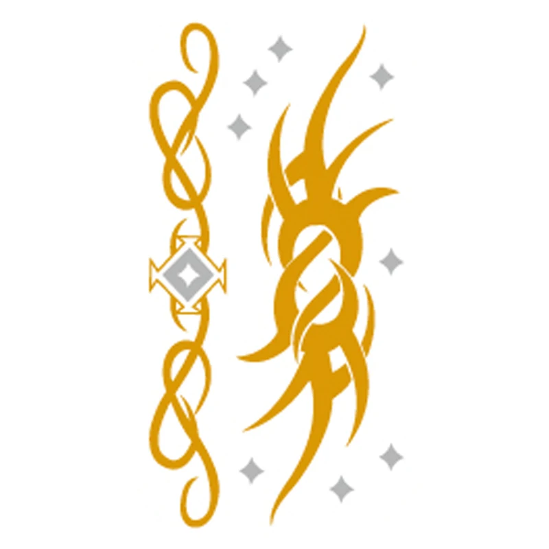 Wyuen Metallic Gold Silver Fake Tatoo Body Art Temporary Tattoos Flash Tattoo Women Body Art Tattoo Stickers TX-043
Wyuen Metallic Gold Silver Fake Tatoo Body Art Temporary Tattoos Flash Tattoo Women Body Art Tattoo Stickers TX-043