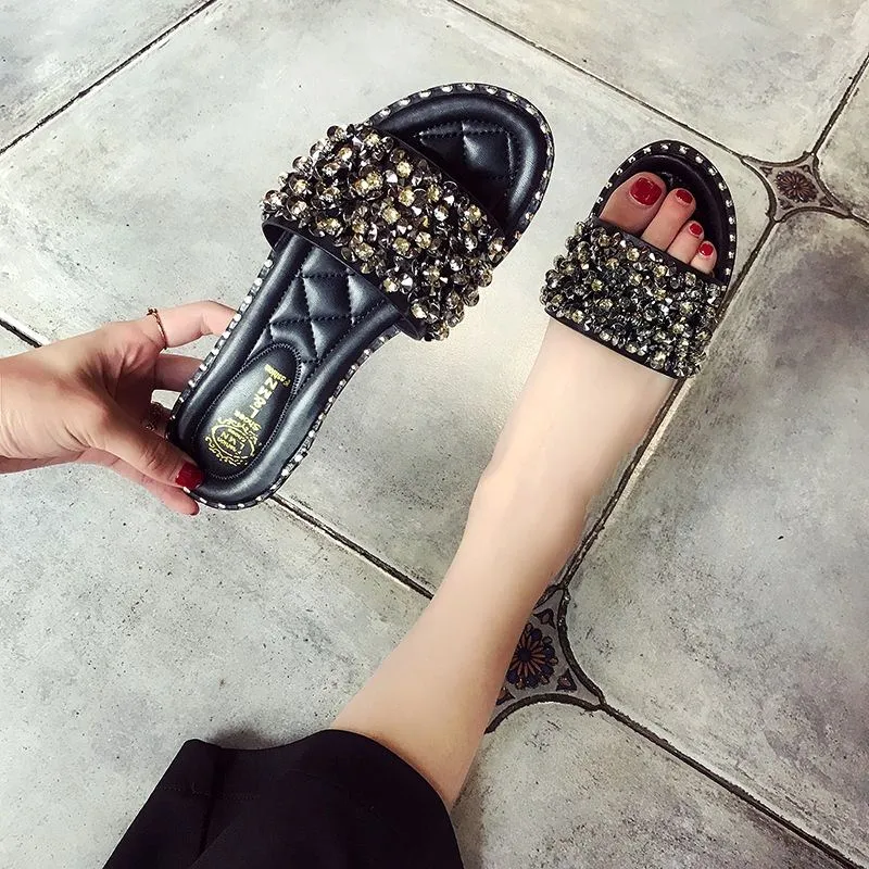 Moraima Snc 2019 New Luxury Bling Crystal Slipper Lady Elegant Street Photography Woman Summer Shoes Flat With Cozy Slides
Moraima Snc 2019 New Luxury Bling Crystal Slipper Lady Elegant Street Photography Woman Summer Shoes Flat With Cozy Slides
