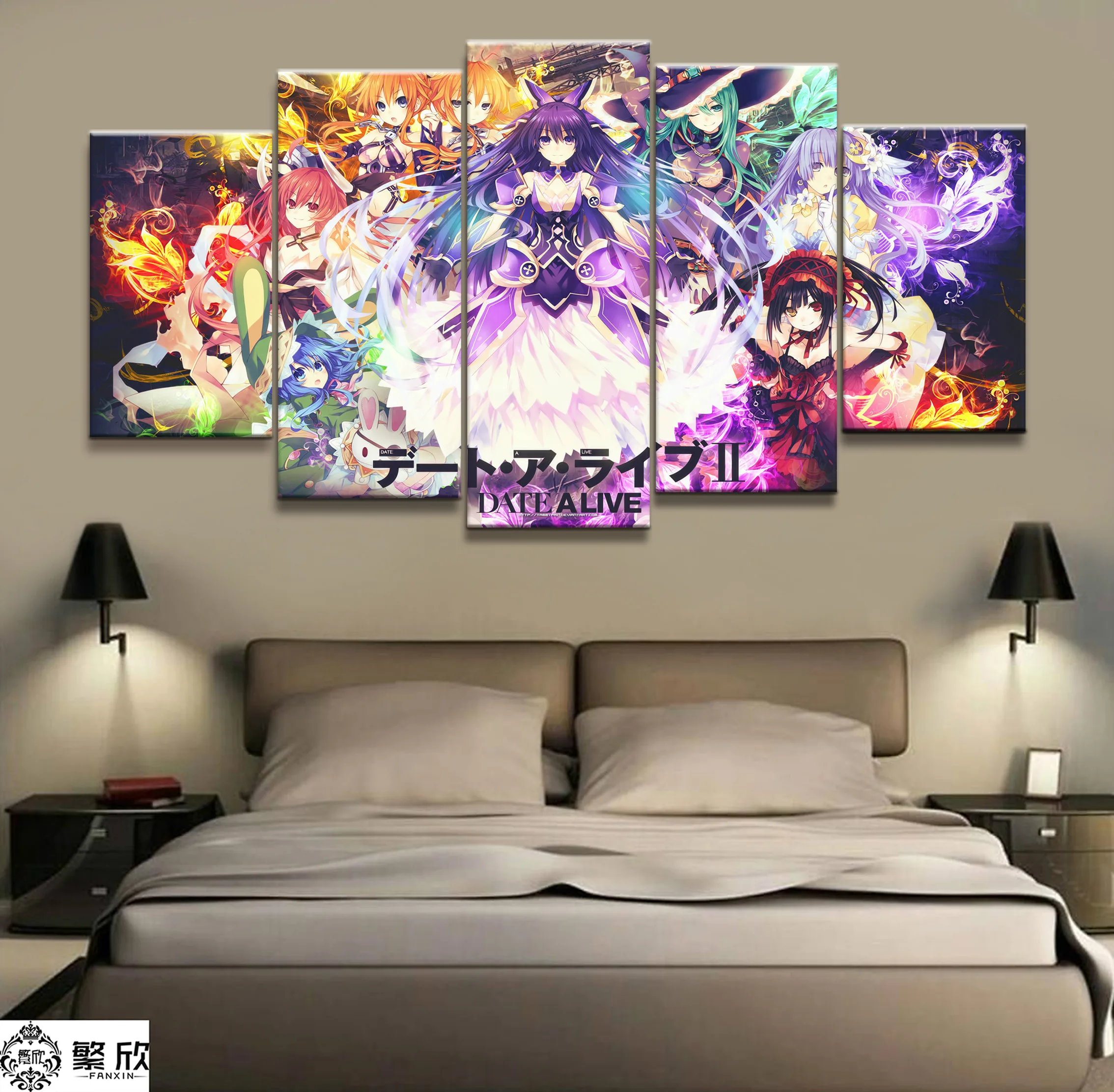 5 Piece DATE A LIVE Japan Popular Animation Poster Paintings on Canvas Fort Cartoon Nite Wall Pictures Decor Canvas Wholesale
5 Piece DATE A LIVE Japan Popular Animation Poster Paintings on Canvas Fort Cartoon Nite Wall Pictures Decor Canvas Wholesale