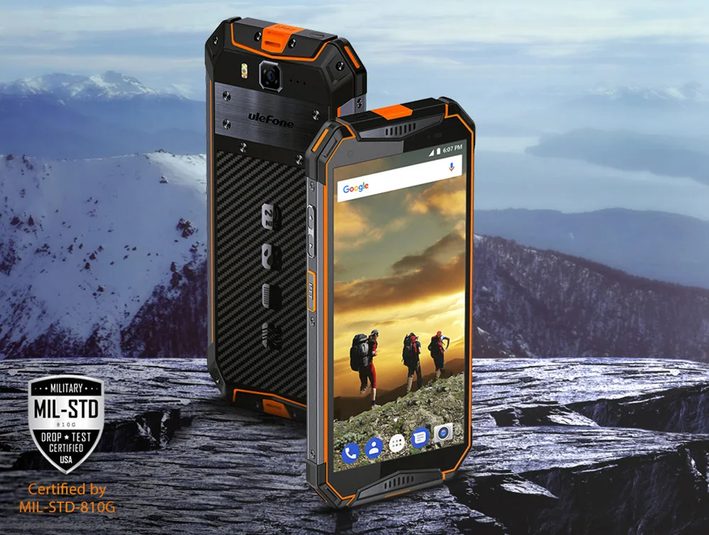 Смартфон Ulefone Armor 3 4G 5 7 "Android 8 1 Oreo Helio P23 Восьмиядерный 4 Гб ОЗУ 64 ПЗУ 21 МП отпечаток