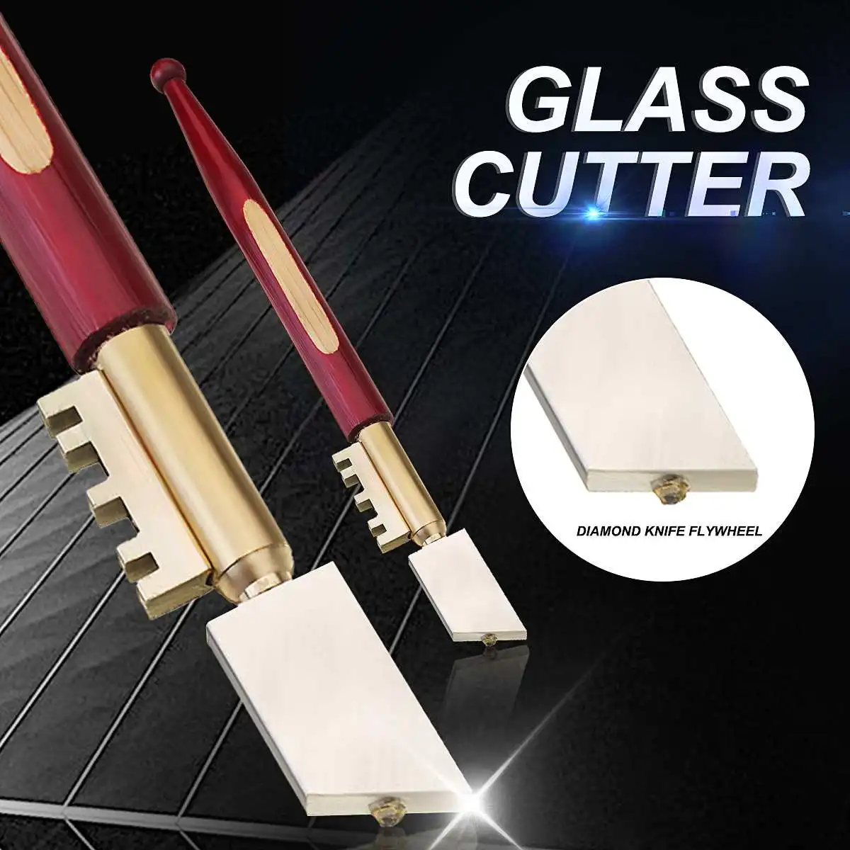 doersupp Portable Glass Cutter Self-Lubricating Carbide Wheel Blade Diamond Tip Glass Cutter Knife Wooden Handle Tool
doersupp Portable Glass Cutter Self-Lubricating Carbide Wheel Blade Diamond Tip Glass Cutter Knife Wooden Handle Tool