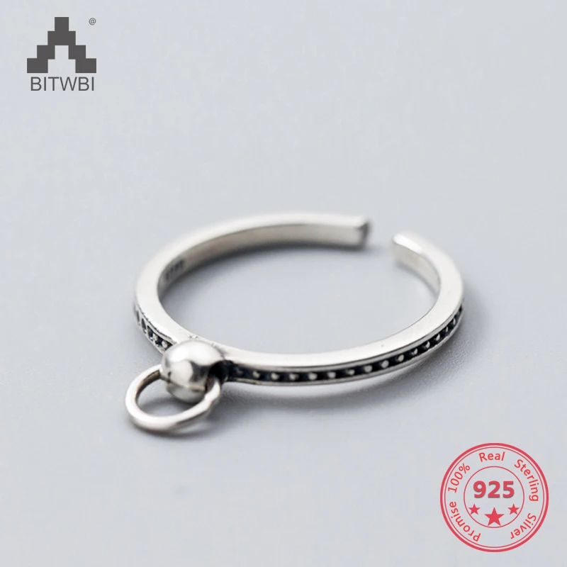Korea New Design S925 Sterling Silver Simple Fashion Retro Round Open Ring Jewelry for Women
Korea New Design S925 Sterling Silver Simple Fashion Retro Round Open Ring Jewelry for Women