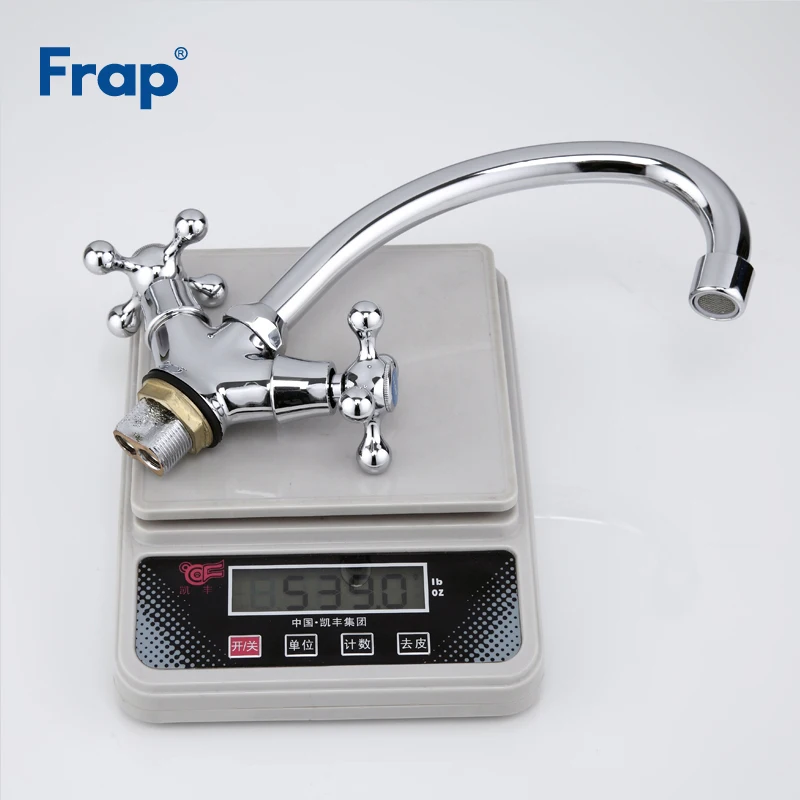 Frap New Arrival Kitchen Faucet Double Handle Torneira Cold and Hot Water Mixer Sink Crane Chrome Deck Mounted Tap F4908
Frap New Arrival Kitchen Faucet Double Handle Torneira Cold and Hot Water Mixer Sink Crane Chrome Deck Mounted Tap F4908