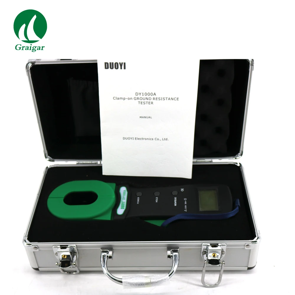 DY1000A Digital Clamp-on Ground Resistance Tester Meter 0.01Ohm Resolution
DY1000A Digital Clamp-on Ground Resistance Tester Meter 0.01Ohm Resolution