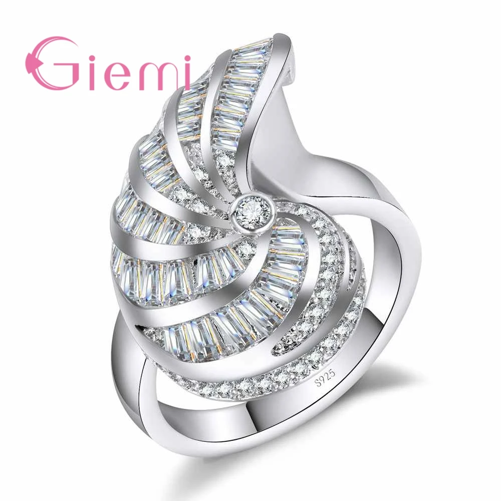 Spiral shaped Ring Unique Design 925 Sterling Silver Cubic Zirconia Wholesale Fashion Engagement Wedding Party jewelry
Spiral shaped Ring Unique Design 925 Sterling Silver Cubic Zirconia Wholesale Fashion Engagement Wedding Party jewelry