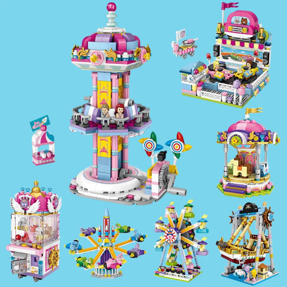 Мини-блок Funland, колесо обозрения, Ловец НЛО, пиратский корабль, Веселый круг, вращающийся самолет, бампер, автомобиль, турбо, игрушка-конструк...
Мини-блок Funland, колесо обозрения, Ловец НЛО, пиратский корабль, Веселый круг, вращающийся самолет, бампер, автомобиль, турбо, игрушка-конструк...