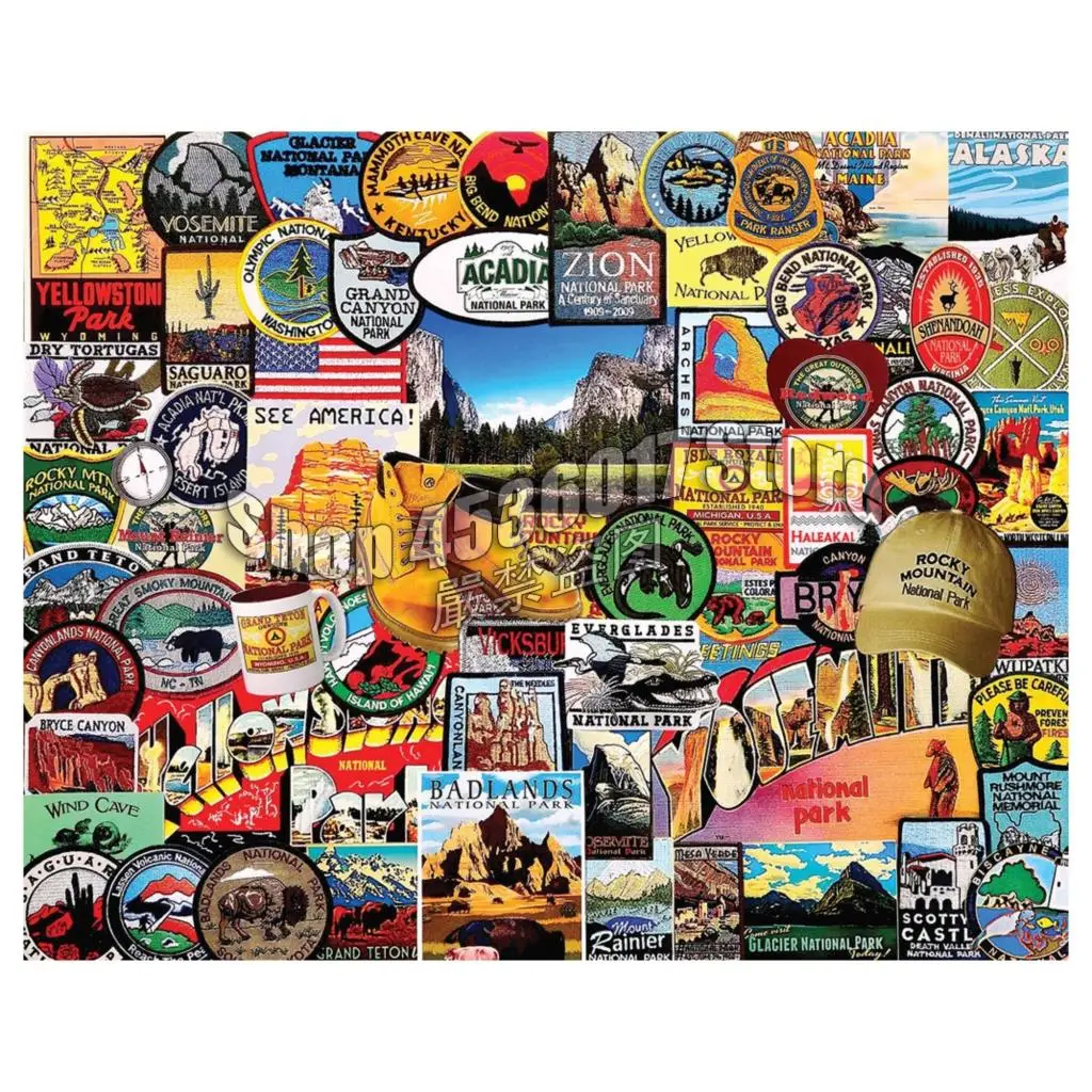 Full Square canvas Rhinestone Diamond Embroidery National Park Badges Mosaic Needlework Diamond Painting decoración hogar
Full Square canvas Rhinestone Diamond Embroidery National Park Badges Mosaic Needlework Diamond Painting decoración hogar
