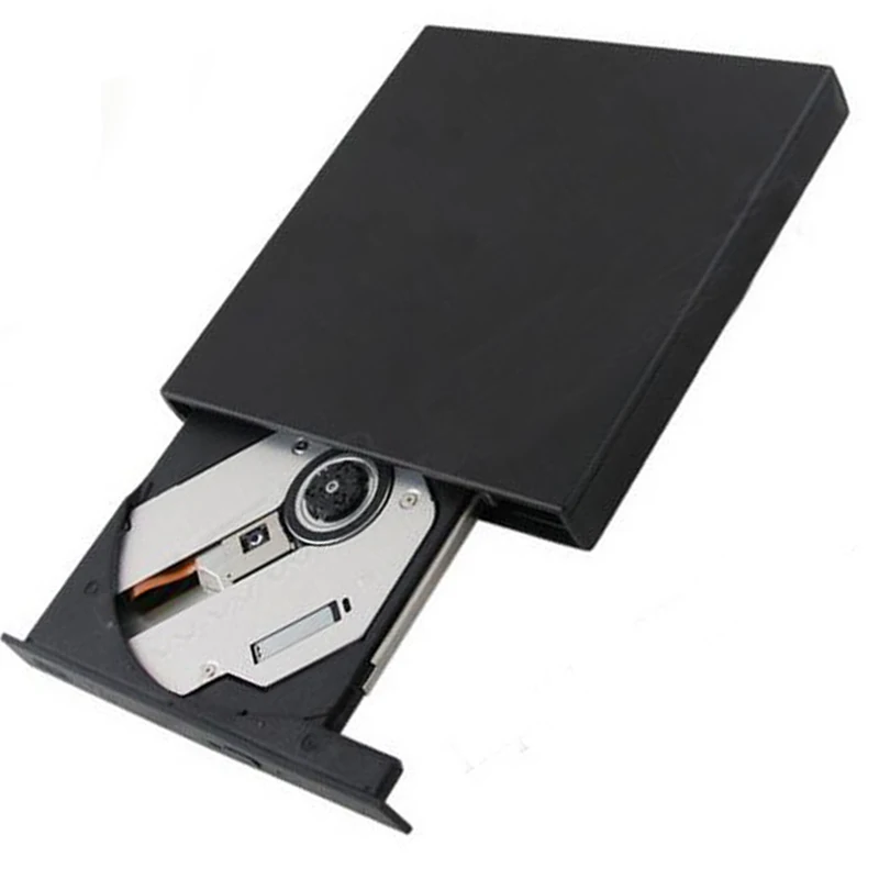 Новый внешний USB 2 0 DVD плеер 8X DVD-ROM Combo 24X CD-R горелки Тонкий портативный оптический