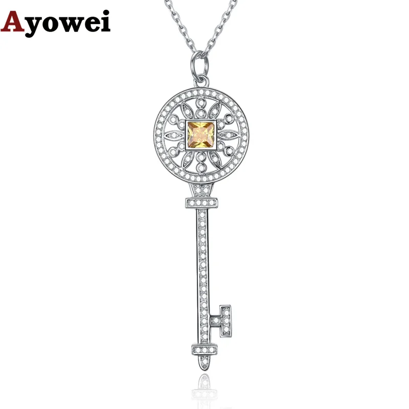 Amazing vintage real fashion 925 sterling silver key design necklace pendant jewelry for women SP42A
Amazing vintage real fashion 925 sterling silver key design necklace pendant jewelry for women SP42A