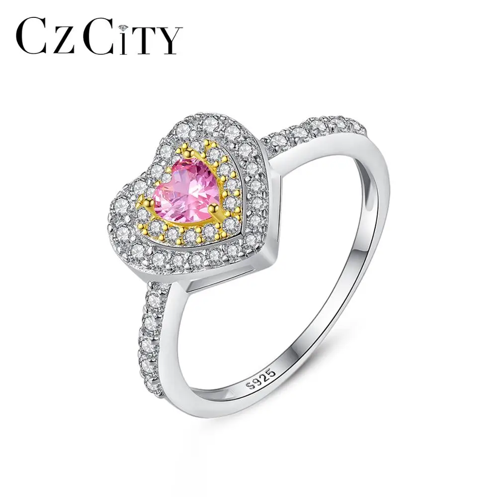 CZCITY Genuine 925 Sterling Silver Big Love Heart Rings for Women Engagement Wedding Fine Jewelry Anillos Femme Gifts SR0342
CZCITY Genuine 925 Sterling Silver Big Love Heart Rings for Women Engagement Wedding Fine Jewelry Anillos Femme Gifts SR0342