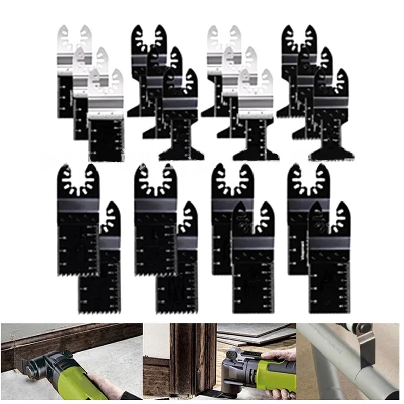 20Pcs Oscillating Saw Blades Multitool Professional Wood/Metal/Plastic Universal Quick Release | Инструменты