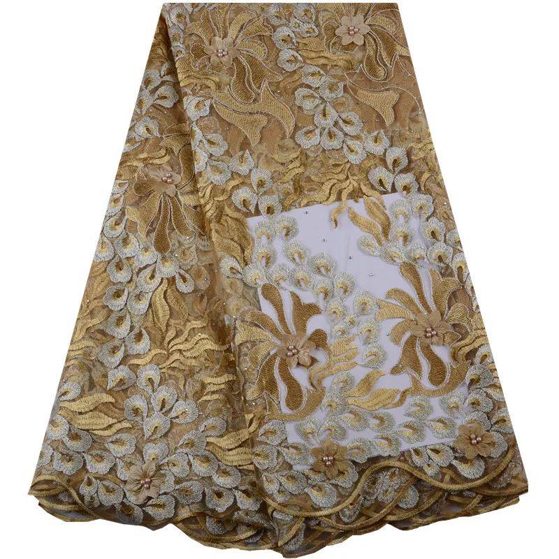 2019 High Quality African Tulle Lace Fabric With 3D Flower And Beads Latest Gold French Net Lace Fabric For Wedding S1474
2019 High Quality African Tulle Lace Fabric With 3D Flower And Beads Latest Gold French Net Lace Fabric For Wedding S1474