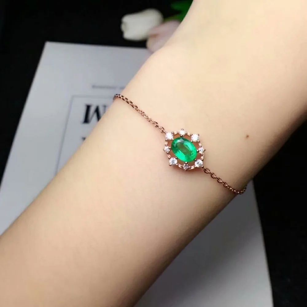 shilovem 925 sterling silver real green Emerald Bracelets fine Jewelry women trendy wedding plant wholesale 5*7mm csl050701agml
shilovem 925 sterling silver real green Emerald Bracelets fine Jewelry women trendy wedding plant wholesale 5*7mm csl050701agml