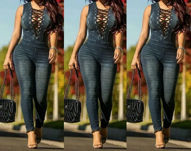 Hot / Women Summer New Fashion Denim jumpsuits Sexy denim Jumpsuit nightclub that S M L XL
Hot / Women Summer New Fashion Denim jumpsuits Sexy denim Jumpsuit nightclub that S M L XL