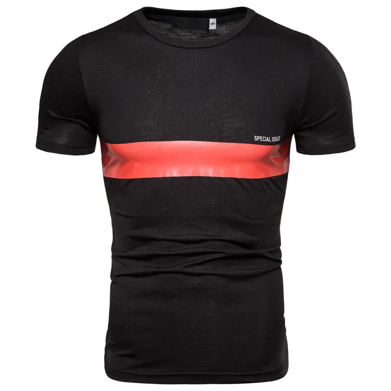 Stitching O-neck men's T-shirt men's fashion T-shirt fitness casual men's T-shirt S-2XL
Stitching O-neck men's T-shirt men's fashion T-shirt fitness casual men's T-shirt S-2XL