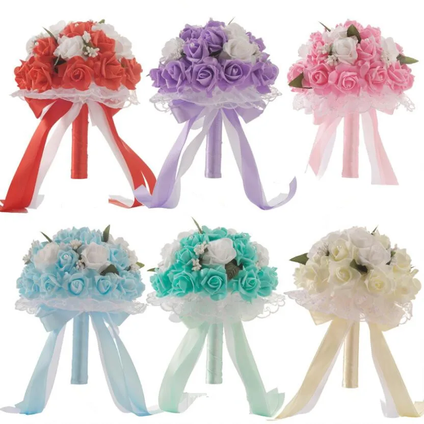 AYiCuthia Bride holding flowers,Romantic Wedding Colorful Bride 's Bouquet,red pink blue and purple bridal bouquets\purple s135
AYiCuthia Bride holding flowers,Romantic Wedding Colorful Bride 's Bouquet,red pink blue and purple bridal bouquets\purple s135