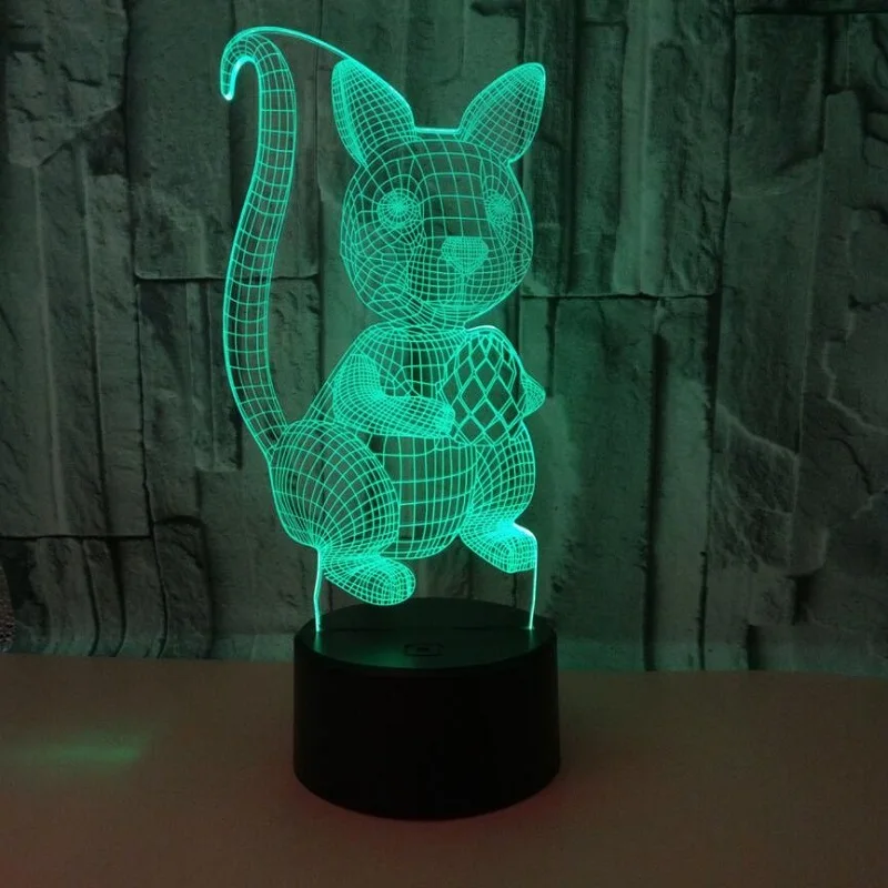 3D визуальная белка разноцветная акриловая светящаяся креативная Подарочная мебель для дома 7 цветов
3D визуальная белка разноцветная акриловая светящаяся креативная Подарочная мебель для дома 7 цветов