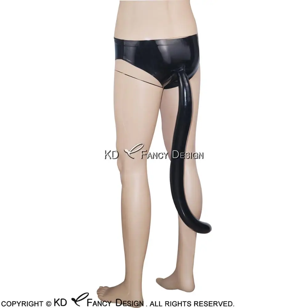 Black Sexy Latex Briefs With Cat Inflatable Tail Shorts Rubber Underpants Underwear Panties DK-0052
Black Sexy Latex Briefs With Cat Inflatable Tail Shorts Rubber Underpants Underwear Panties DK-0052