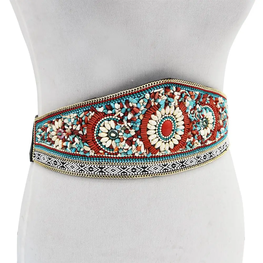 Bohemia Ethnic Waist Chain For Dress Slim Colorful Elastic Belly Strap PU Leather Corset Belt Women Body Chains India Jewelry
Bohemia Ethnic Waist Chain For Dress Slim Colorful Elastic Belly Strap PU Leather Corset Belt Women Body Chains India Jewelry
