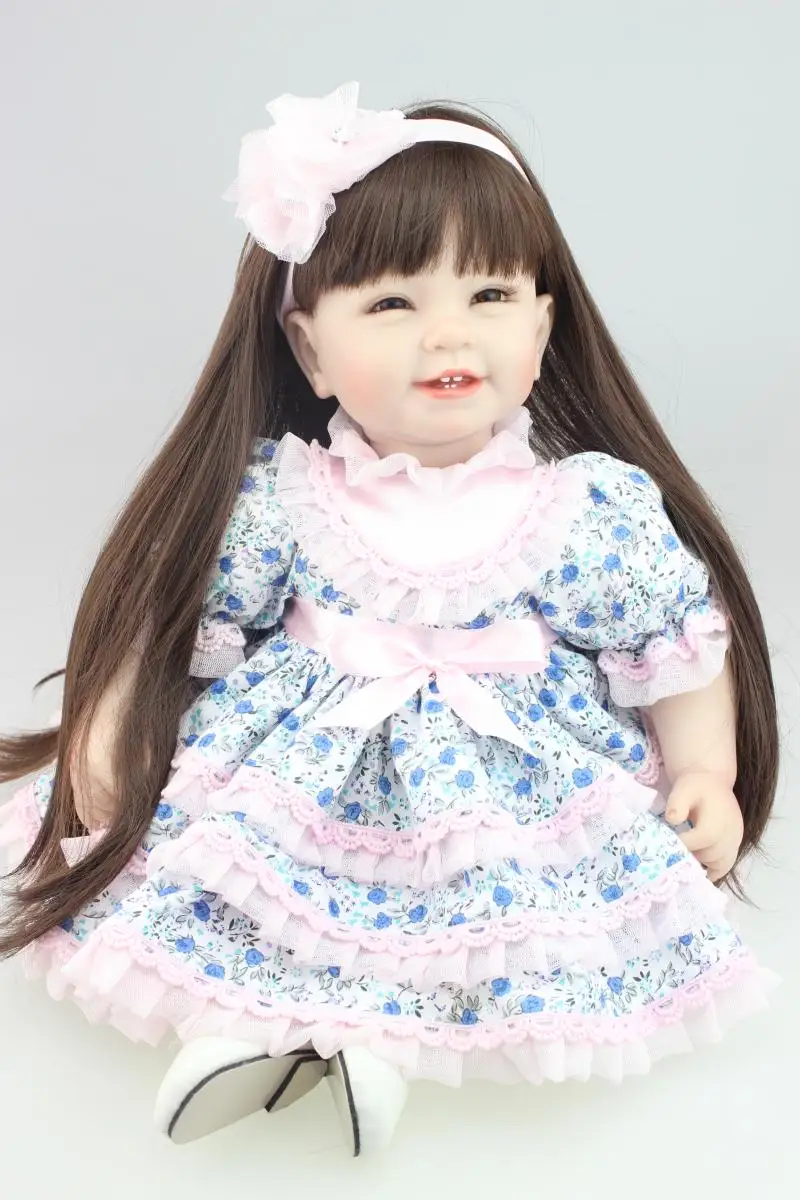Кукла реборн силиконовая длинная 22 дюйма 55 см|baby reborn dolls|reborn dollsnpk doll |