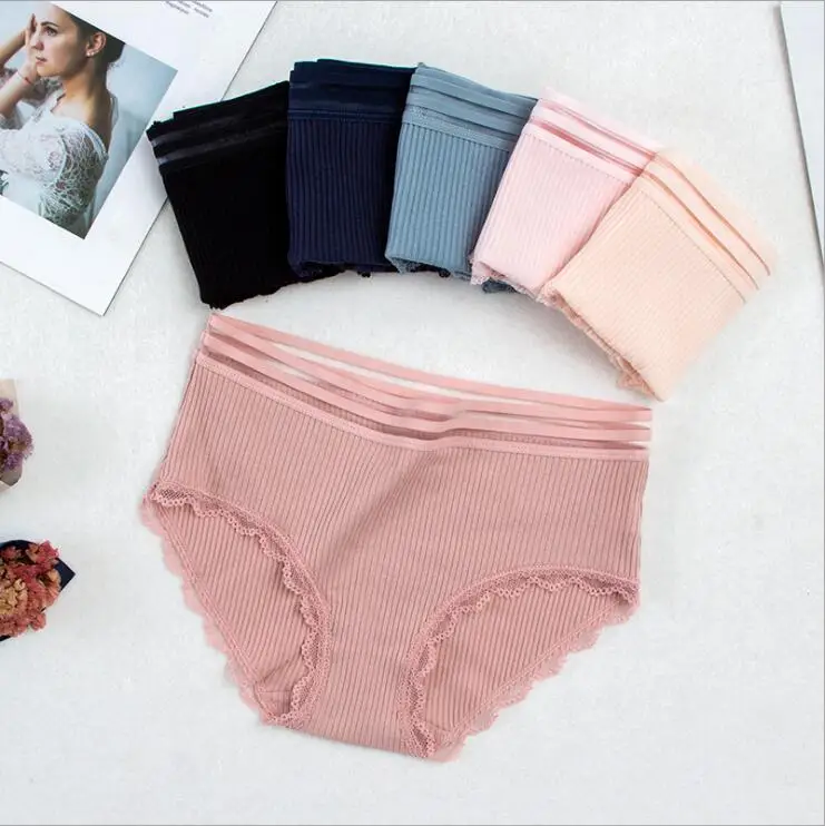 Free Shipping New ladies whorl cotton mid waist panties women breathable stripe lace edge solid color triangle #7381Size M-XL
Free Shipping New ladies whorl cotton mid waist panties women breathable stripe lace edge solid color triangle #7381Size M-XL