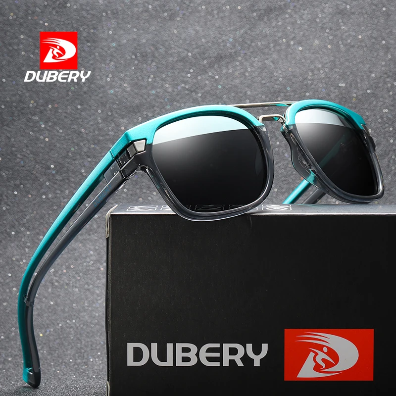 Фото Солнцезащитные очки DUBERY Мужские поляризационные винтажные прямоугольные модные