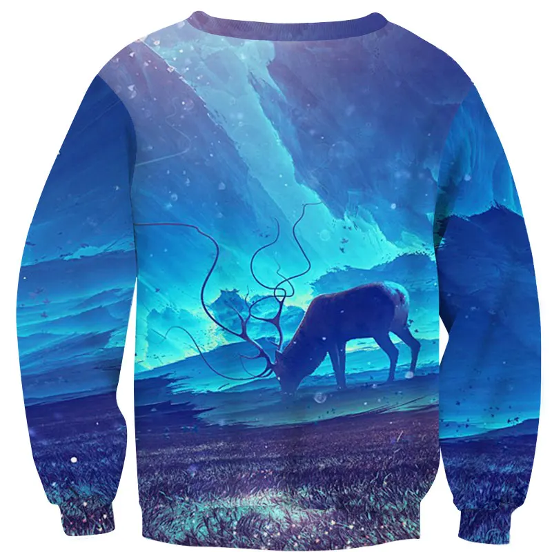 YOUTHUP 2020 Casual Hoodies Men Women O-Neck Long Sleeve Hoodies Deer Print 3d Sweatshirts Unisex 3d Pullover Sky Tops Plus Size
YOUTHUP 2020 Casual Hoodies Men Women O-Neck Long Sleeve Hoodies Deer Print 3d Sweatshirts Unisex 3d Pullover Sky Tops Plus Size