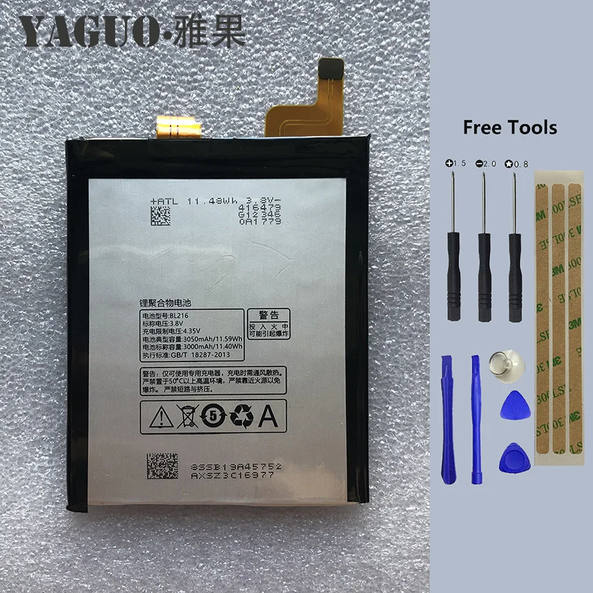 Original BL216 BL 216 Battery 3000mAh Li-ion Backup Battery For Lenovo VIBE Z K910 K910e K6 X910 BL-216 Battery + Free Tools
Original BL216 BL 216 Battery 3000mAh Li-ion Backup Battery For Lenovo VIBE Z K910 K910e K6 X910 BL-216 Battery + Free Tools