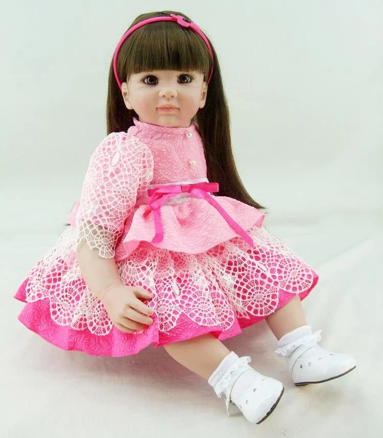 DollMai Exquisite Doll toy 60cm Soft Silicone Reborn Baby For Girl Long Hair Princess Reborn Toddler alive bebe reborn bonecas
DollMai Exquisite Doll toy 60cm Soft Silicone Reborn Baby For Girl Long Hair Princess Reborn Toddler alive bebe reborn bonecas