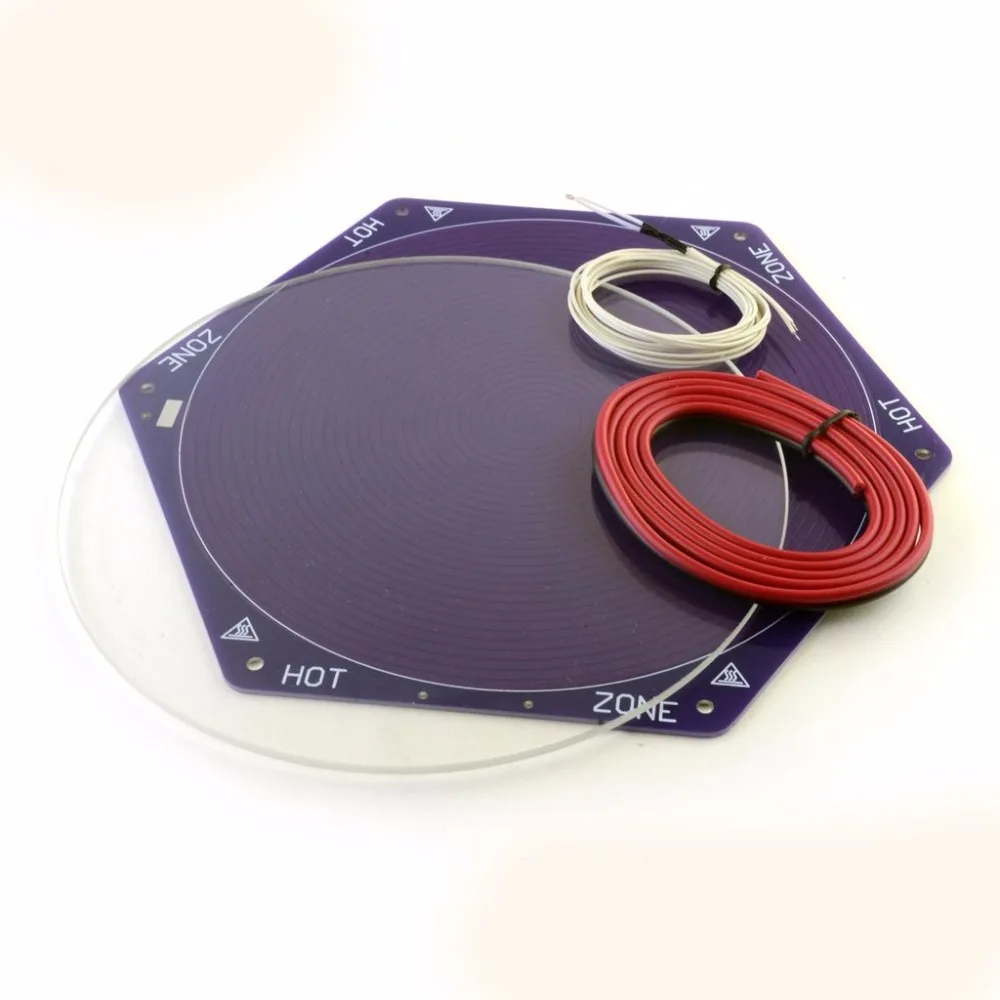 1set Delta 3D Printer Kossel Mini Reprap Hex Heated Bed 170mm diameter Glass plate Thermistor Wiring
1set Delta 3D Printer Kossel Mini Reprap Hex Heated Bed 170mm diameter Glass plate Thermistor Wiring