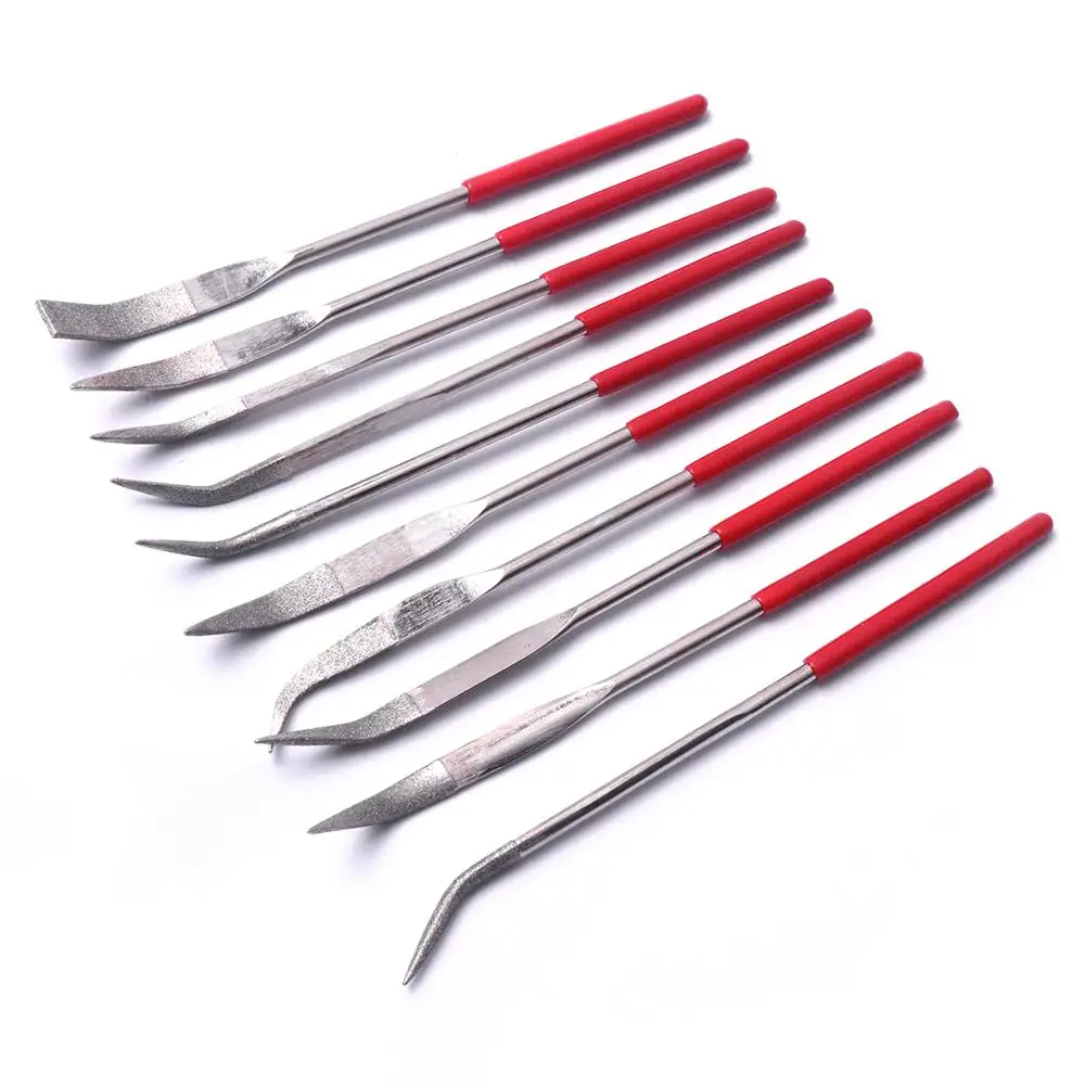 Hot 10Pcs 160mm Diamond Coated Needle File Set Red Hand Tools for Ceramic Glass Gem Stone Hobbies and Crafts Woodworking Tools
Hot 10Pcs 160mm Diamond Coated Needle File Set Red Hand Tools for Ceramic Glass Gem Stone Hobbies and Crafts Woodworking Tools