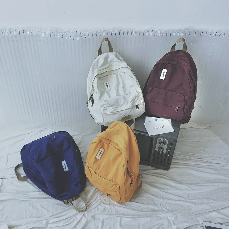 Women Backpack Solid Color School Bags For Teenagers Girls Fashion Bags Classic University Student Backpacks Mochila
Women Backpack Solid Color School Bags For Teenagers Girls Fashion Bags Classic University Student Backpacks Mochila