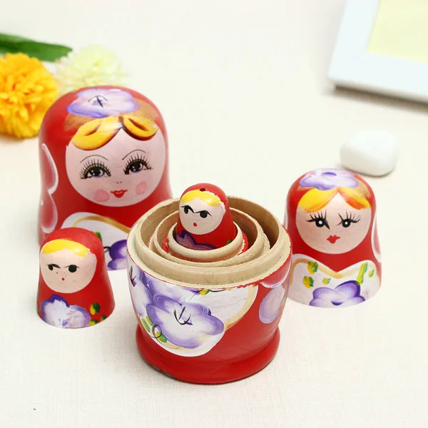 Lovely Russian Nesting Matryoshka 5-Piece Wooden Doll Set Wooden Doll Hand Painted Doll Toy
Lovely Russian Nesting Matryoshka 5-Piece Wooden Doll Set Wooden Doll Hand Painted Doll Toy